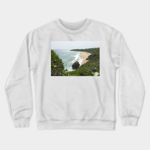 Beach in Puerto Rico Crewneck Sweatshirt by AJ